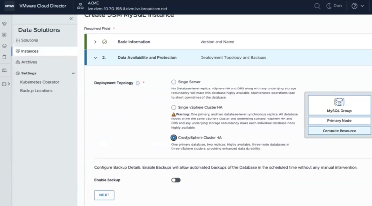 VMware Cloud Director Extension for Data Solutions 1.6 Now Released