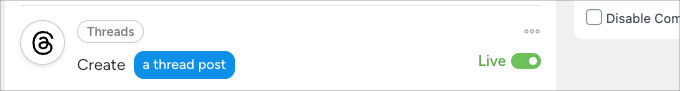 Create Threads post
