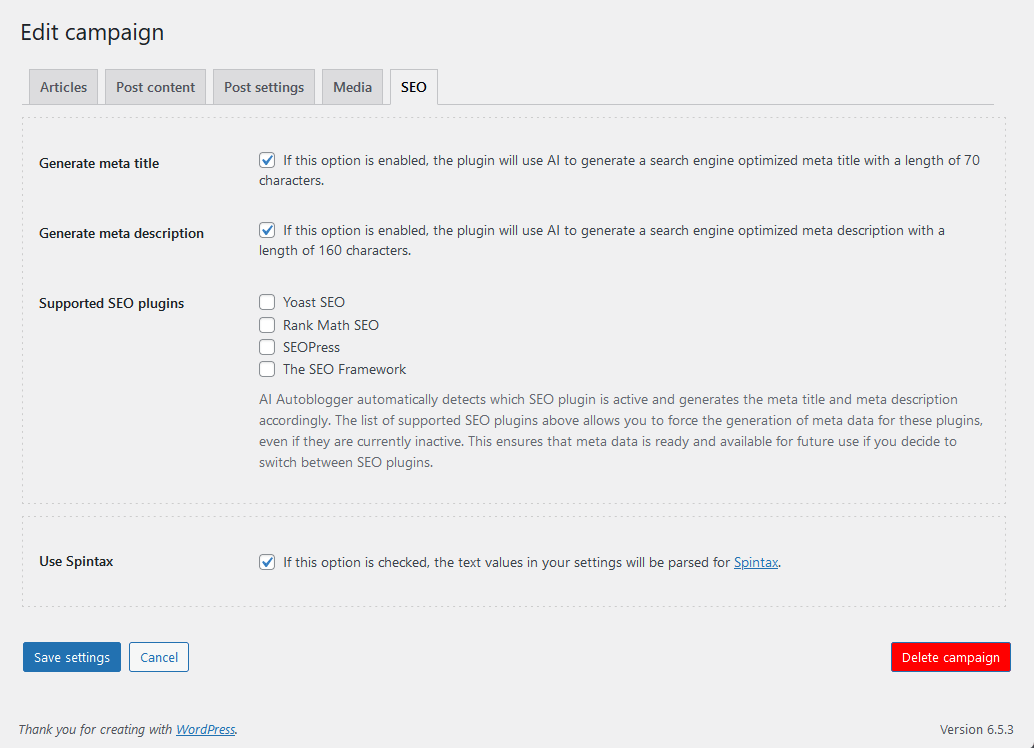 AI Autoblogger - SEO