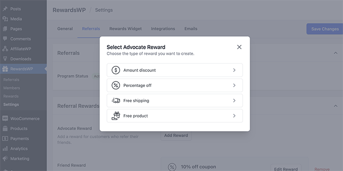 RewardsWP - Reward types RewardsWP - Reward types