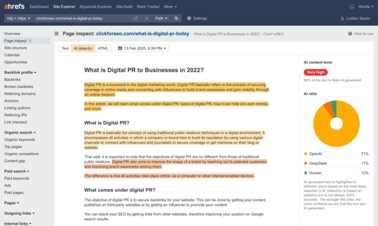 74% of New Webpages Include AI Content (Study of 900k Pages)