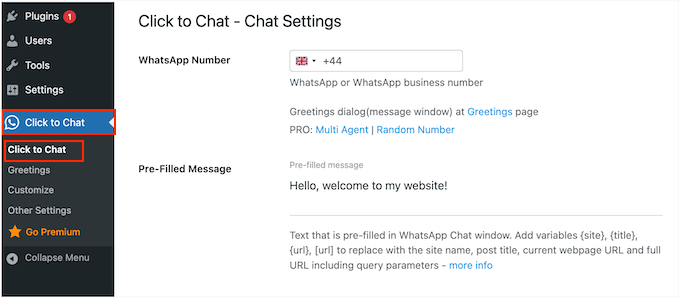 Configuring the WhatsApp live chat on your WordPress website or blog Configuring the WhatsApp live chat on your WordPress website or blog