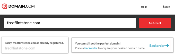 Check That a Domain Backorder Is Available Check That a Domain Backorder Is Available