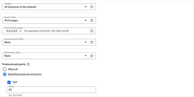 Allow HTTP requests in Google Cloud VM firewall Allow HTTP requests in Google Cloud VM firewall