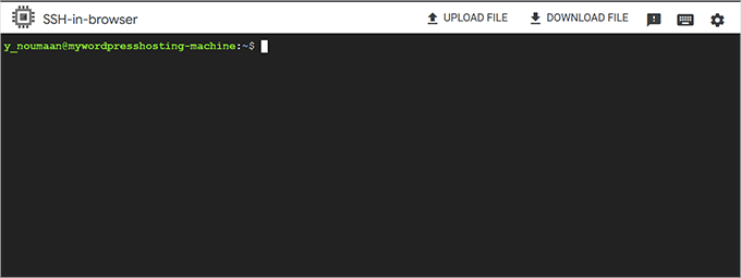 SSH in browser SSH in browser