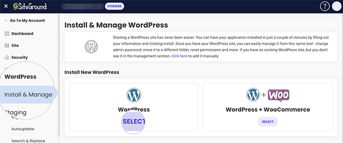 Install WordPress on SiteGround Install WordPress on SiteGround