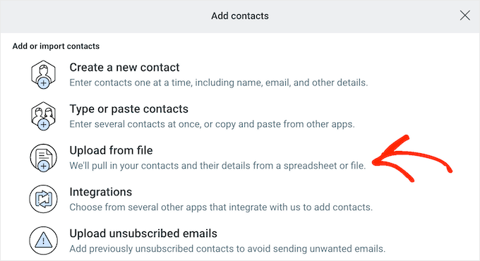 Importing a file into Constant Contacts