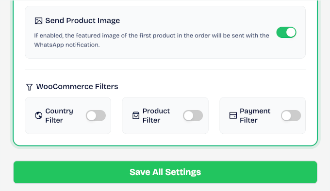 Include product images and filters