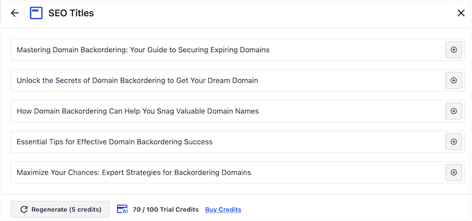 Generating an SEO title using the AIOSEO WordPress plugin Generating an SEO title using the AIOSEO WordPress plugin