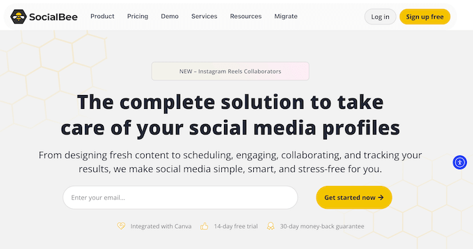The SocialBee social media post generator The SocialBee social media post generator