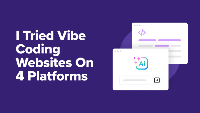 Results of my vibe coding websites journey using AI platforms