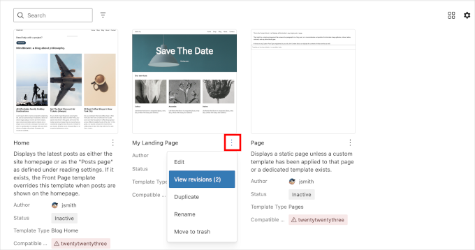 Edit, duplicate, manage templates in WordPress 6.9 Edit, duplicate, manage templates in WordPress 6.9