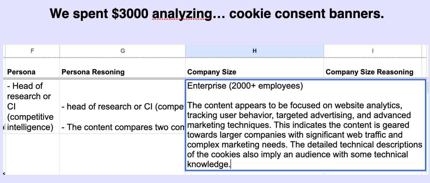Slide showing how money was wasted scaling AI