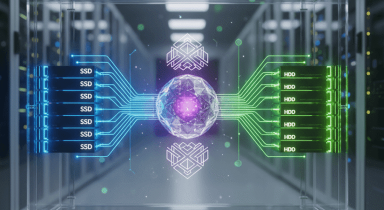 Hybrid SSD and HDD Storage Pool Design in Proxmox VE 9