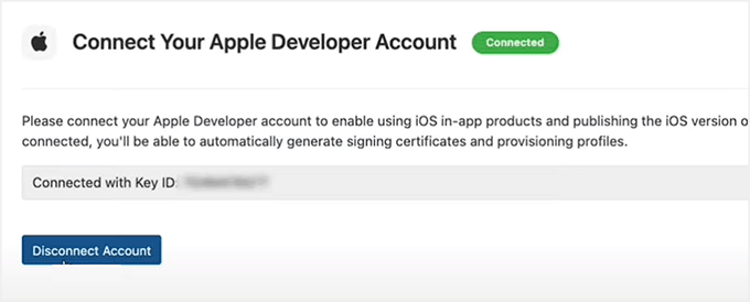 Successful connection of BuddyBoss app and Apple Developer account