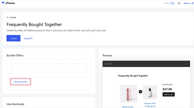 Merchant Frequently Bought Together