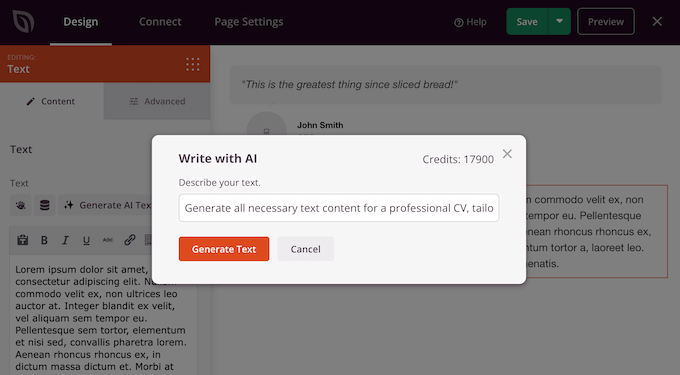 Creating an online resume using artificial intelligence (AI) Creating an online resume using artificial intelligence (AI)