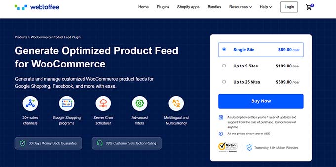 WebToffee - Product Feed For WooCommerce