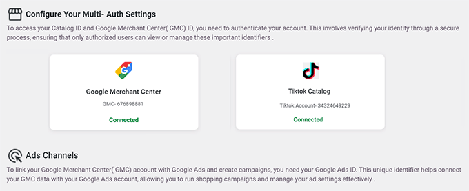 Connect Product Feed to TikTok and Google