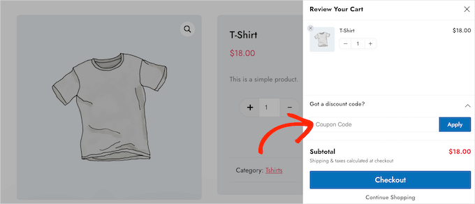 Adding coupon codes to a sliding side cart in WooCommerce Adding coupon codes to a sliding side cart in WooCommerce