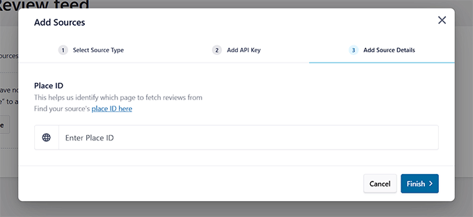 Add your Place ID in Smash Balloon to connect Google Reviews Add your Place ID in Smash Balloon to connect Google Reviews