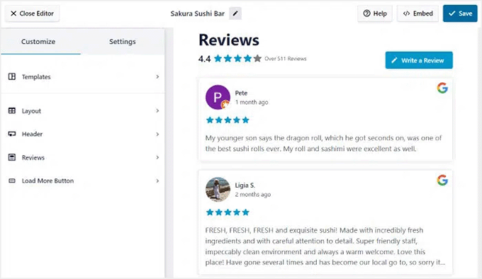 Edit your Google Reviews feed in Smash Balloon Edit your Google Reviews feed in Smash Balloon