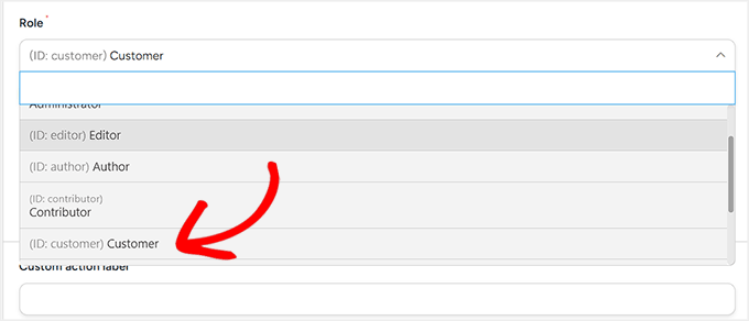 Choose customer as the user role in Uncanny Automator Choose customer as the user role in Uncanny Automator