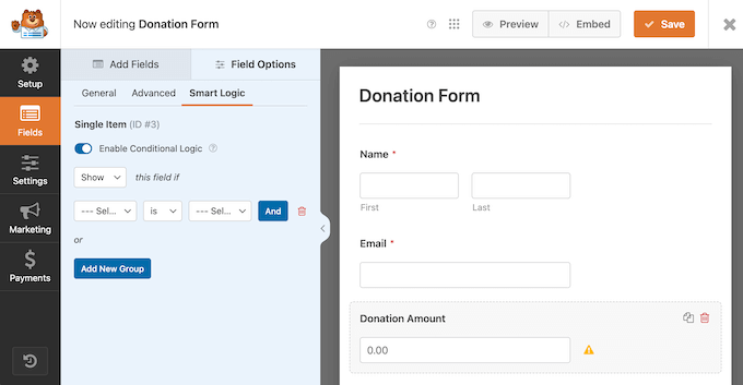 Creating forms with conditional logic Creating forms with conditional logic
