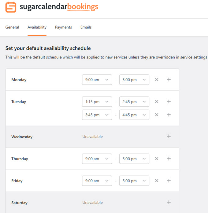 booking availability booking availability