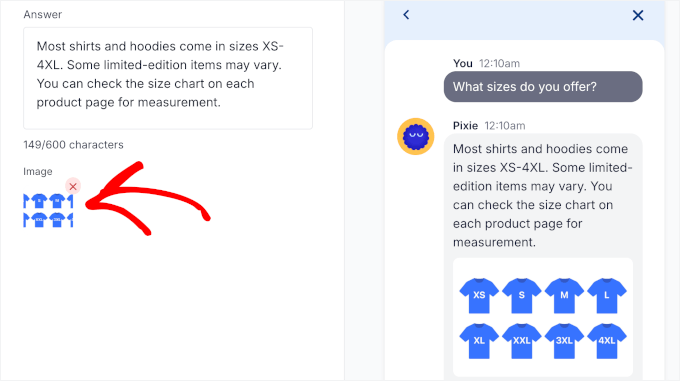 Adding an image to FAQ