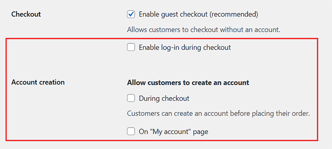 Force guest checkout by disabling account creation and login during checkout in WooCommerce Force guest checkout by disabling account creation and login during checkout in WooCommerce