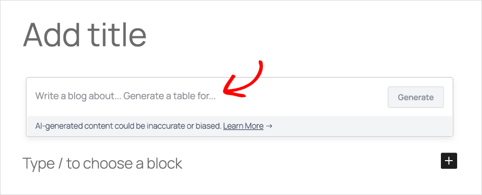 AIOSEO AI assistant block AIOSEO AI assistant block