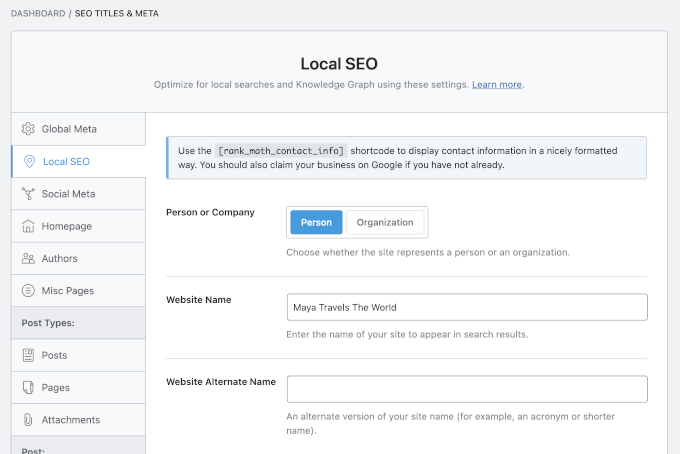 Rank Math local seo Rank Math local seo