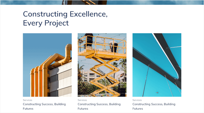 SeedProd's project grid