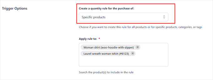 Configure trigger options settings Configure trigger options settings
