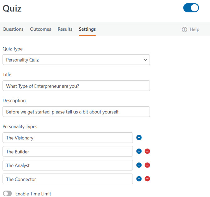 personality type quiz