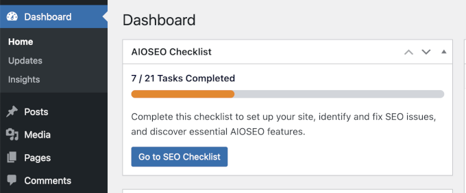 AIOSEO new SEO checklist AIOSEO new SEO checklist