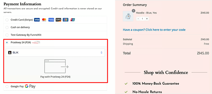 Przelewy24 as a payment option in WooCommerce Przelewy24 as a payment option in WooCommerce