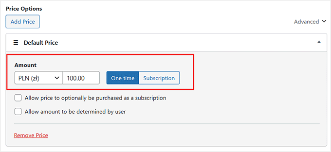 Set currency and price for Prezelewy24 payments in WP Simple Pay Set currency and price for Przelewy24 payments in WP Simple Pay