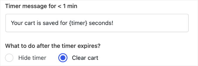 Make Sure You Clear the Cart After the Merchant Timer Expires Make Sure You Clear the Cart After the Merchant Timer Expires