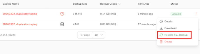 Duplicator cloud restore Duplicator cloud restore