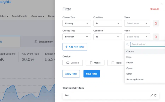 Improved filtering Improved filtering