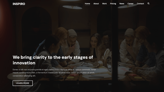 Inspiro's coaching/consulting starter site