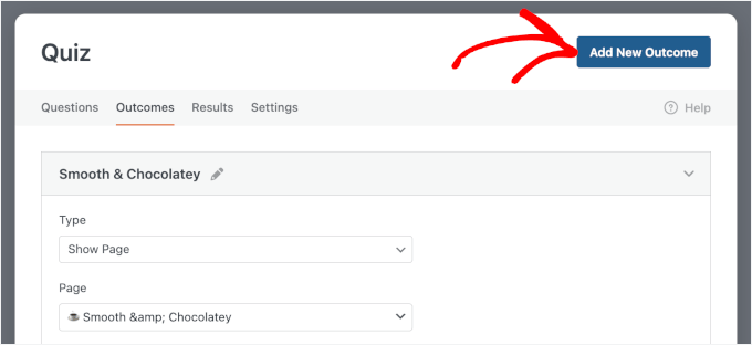 Adding a new outcome for other personality types