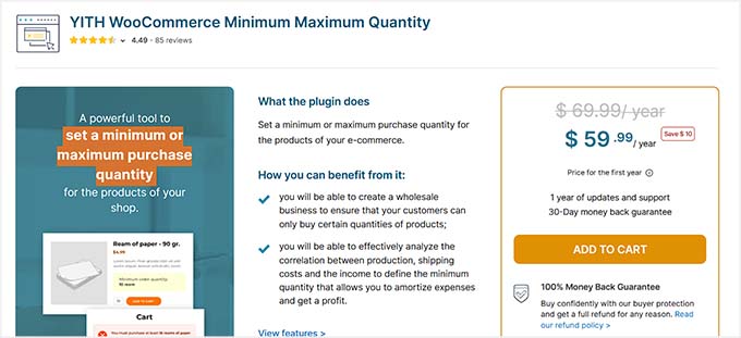 YITH WooCommerce Minimum Maximum Quantity plugin YITH WooCommerce Minimum Maximum Quantity plugin