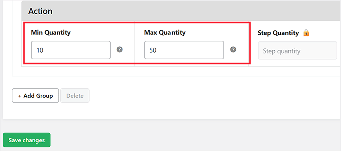 Set min and max product quantity in Minimum and Maximum Quantity for WooCommerce Set min and max product quantity in Minimum and Maximum Quantity for WooCommerce
