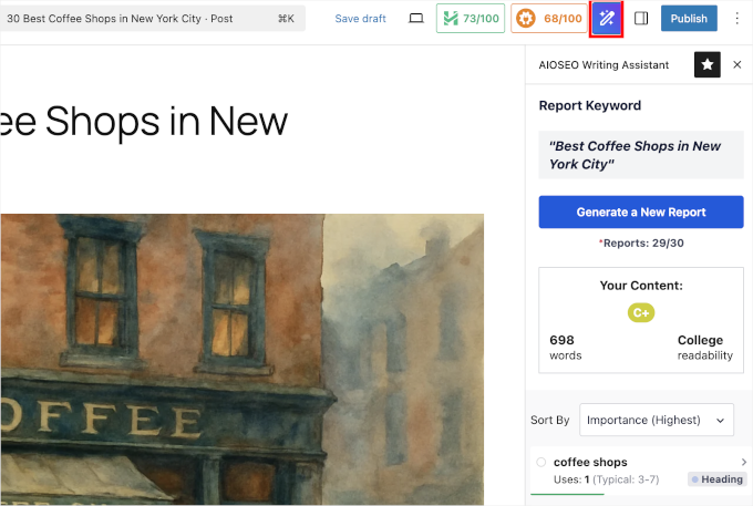 AIOSEO writing assitant powered by SEOBoost AIOSEO writing assitant powered by SEOBoost