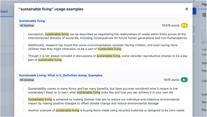 AIOSEO's optimization wizard AIOSEO's optimization wizard
