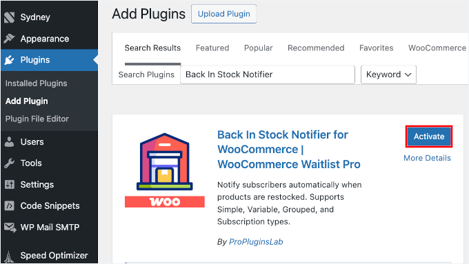 Installing the Back-In-Stock Notifier plugin