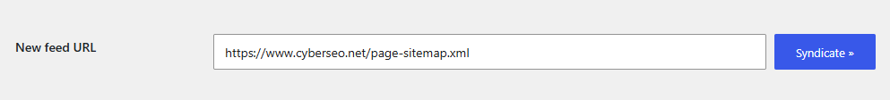 Import XML Sitemap with CyberSEO Pro